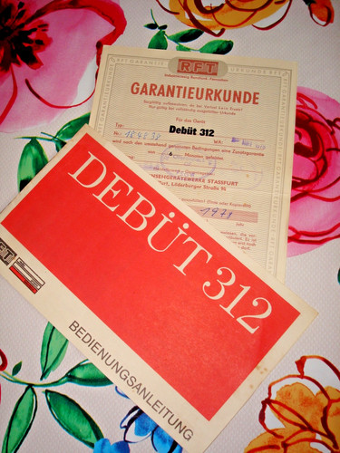 Debüt 312 rft ddr fernseher - rft,
