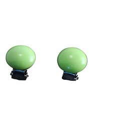 Ohrclips Rund grün klein