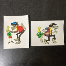 Nu Pogodi! 2 Abziehbilder Hase und Wolf