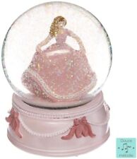 Dekorative Schneekugel mit Spieluhr und Prinzessin, rosa, 10x14 cm, Atmosphera 