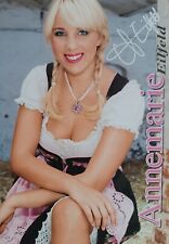 ANNEMARIE EILFELD - Autogrammkarte 14x10cm DSDS Fan Sammlung Foto Karte Magazin