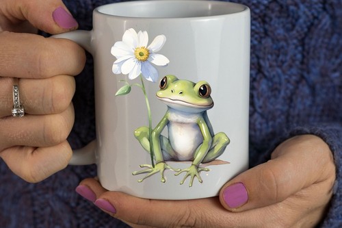 Niedliche frosch tasse - frosch,