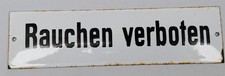 Altes Emaille Schild Rauchen