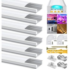 LED Aluprofil, U-Form, 6x1m