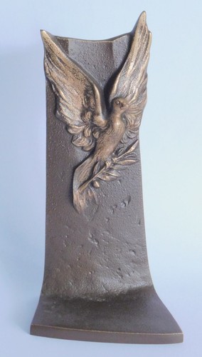 Bronze skulptur friedenstaube - bronze,