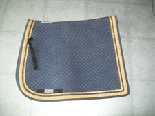 Velvet Classic EQuest Barock Barockschabracke  Schabracke  DR dunkelblau gold