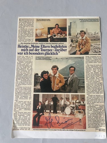 Heintje schlager signed - heintje, "schlager"