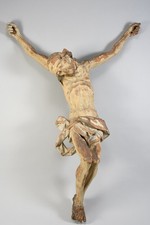 N92Y13- Corpus Christi Holz geschnitzt und gefasst alpenländisch 17.Jh