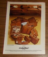 Seltene Werbung vintage MÄDLER Collection Eldorado Leder Koffer Taschen 1983