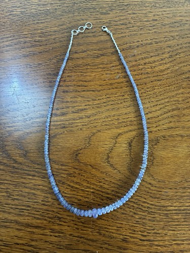 Tansanit kette 10 mm - tansanit, 50