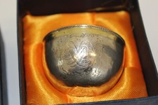 Antiker Faustbecher (Tummler) , Silber, Schweden 18.Jhd