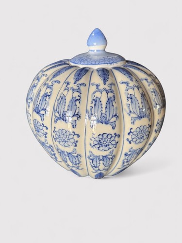 Porzellan melonendeckel vase - melonendeckel,