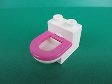 Lego Duplo Toilette weiß Klo WC Hauseinrichtung Puppenhaus Badezimmer (050324B)