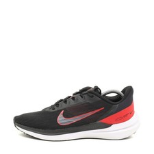 Nike Herren Winflo 9 Sneaker Schwarz Rot Mesh Niedrig ämpfung Laufschuhe EU 42.5