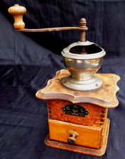 C.A.L. Lehnartz  Kaffeemühle / Mokkamühle mit Alu-Typenbild