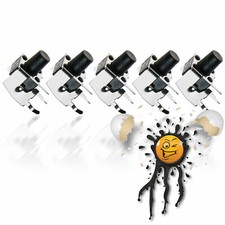 5 x Arduino DIY 90° Mini Taster Button Tactile Switch 4-polig 6x6 mm 4.3-12 mm