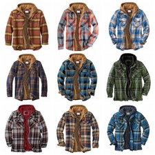 Herren Warm Plaid Arbeitsjacke