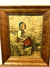 Framed Antique Print, "Gretel