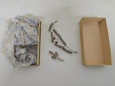 Brautschmuck Kranz silber Brosche Haarreif antik Silberhochzeit Hochzeitsschuck