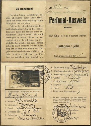 Personalausweis wanne 1923 - personalausweis,