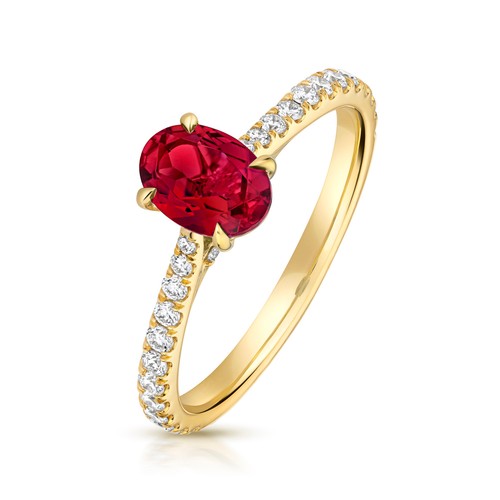 Ring gelbgold lab created - 9,