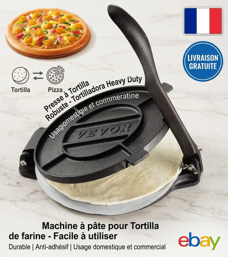 Tortillaspresse aus gusseisen - tortillaspresse,