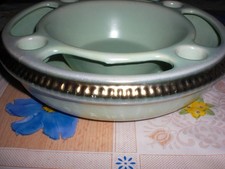 Adventskranz Keramik grünlich