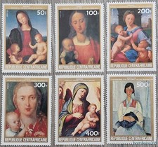 Central Africa : 1984, "PAINTINGS" Set of 6 Stamps - MNH