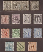 HAMBURG 10-17, bis 7 Sch. überkomplett + Dreierstreifen, gute Erhaltung, 770,-€