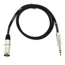 1 m Audio Kabel XLR male 6,3