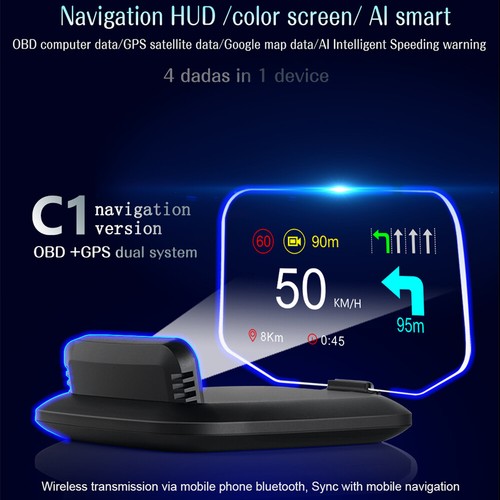 Head display auto obd2 fhd - head,