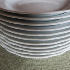 6 Suppenteller TRIPTIS Porzellan Made in Germany weiß Bogenrand alte Serie neu