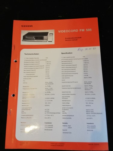 Original service manual - original,