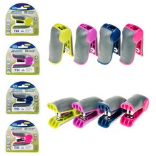 Mini Heftgerät Kunststoff 1000 Heftklammern inklusive 24/6 Metall kompakt neu