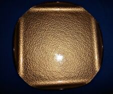 PARTYLITE Pillar Kerzenschale Gold marmoriert Glas, Kugelkerze 3-Docht P7717