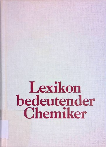 Lexikon bedeutender chemiker - lexikon,