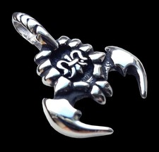 Edelstahl Anhänger 316L Skorpion Sternzeichen Tier Schmuck Biker-Schmuck