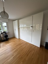 NEHL Schrankbett – komplette Schrankwand inkl. Beleuchtung & Schränke