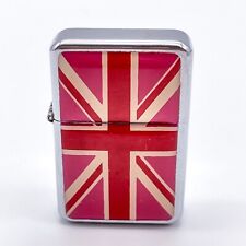 Vintage Kantai Feuerzeug 03B UK Britische Flagge Pink aus Sammlung, für Sammler 