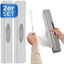 WENKO Folien-Schneider Perfect Cut Edelstahl Spender Aluminiumfolie Abroller