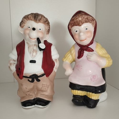 Mecki frau porzellanfiguren - mecki,