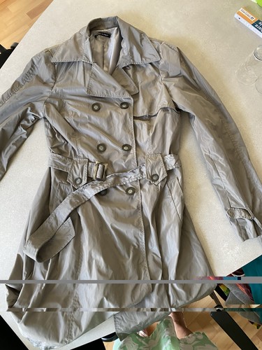 Damen trenchcoat mantel grau - damen,
