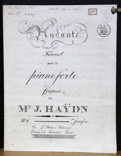 Haydn andante favorit - haydn:, le