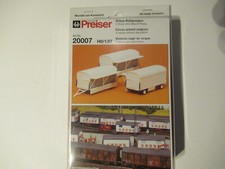 Preiser Zirkus Krone 20008 Packwagen- und Toilettenwagen 3 Stück  Neu OVP