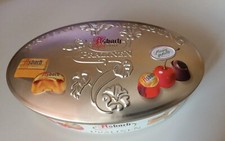 Blechdose Asbach Pralinen Privatmischung gold leer