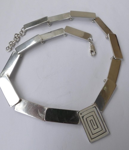 Modernist designer collier 925 - collier,