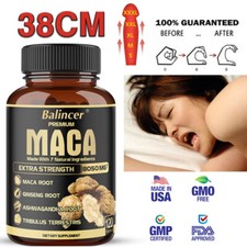 Maca 6000mg+ Ashwagandha 500mg+ Ginseng 500mg+ Tribulus, hochdosiert Kapseln