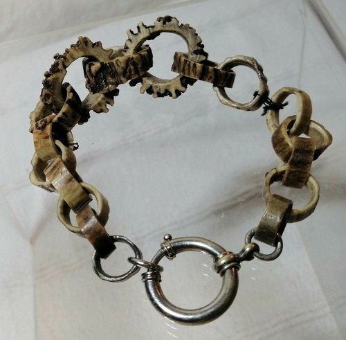 Horn geweihreste armband - horn,