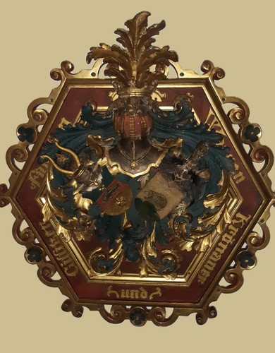 Barockes allianzwappen der - allianzwappen,