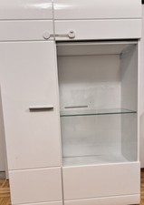 Standvitrine  weiß hochglanz